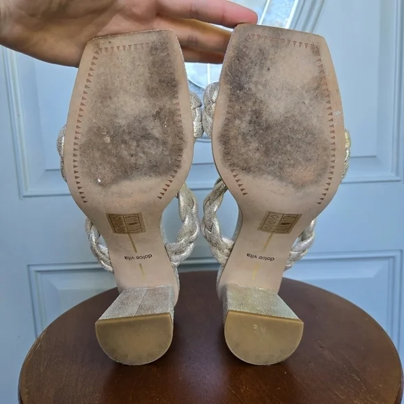 Dolce Vita Braided Mule Metallic Gold - Picture 4 of 5